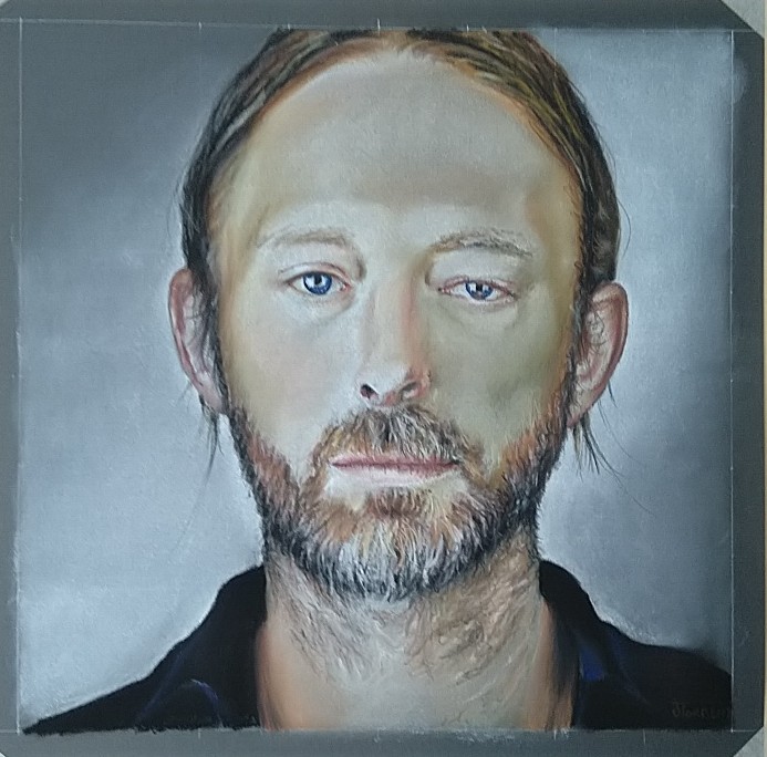 Dibujo retrato de Thom Yorke